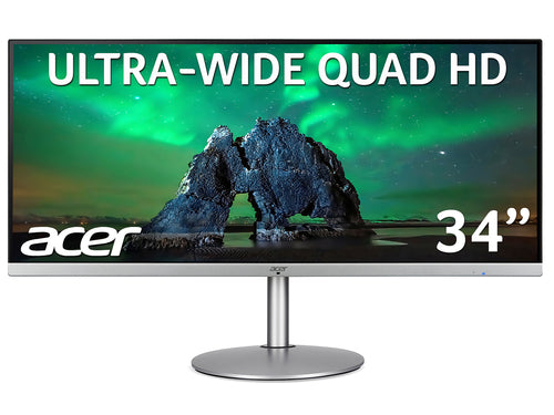Acer CB2 CB342CKsmiiphzx 34 inch UWQHD Ultrawide Monitor (IPS Panel, FreeSync, 75Hz, 1ms, HDR 10, Height Adjustable Stand, DP, HDMI, USB Hub, Silver/Black) Acer CB2 CB342CKsmiiphzx 34 inch UWQHD Ultrawide Monitor (IPS Panel, FreeSync, 75Hz, 1ms, HDR 10, Height Adjustable Stand, DP, HDMI, USB Hub, Silver/Black)